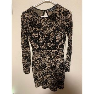 Black floral dress
